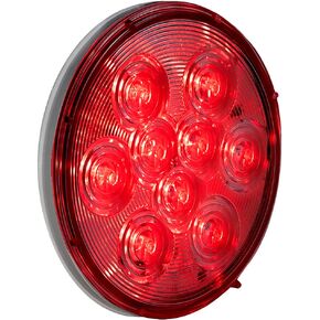 Maxxima 4" Round Red Clear Lens LED Stop/Turn/Tail Light