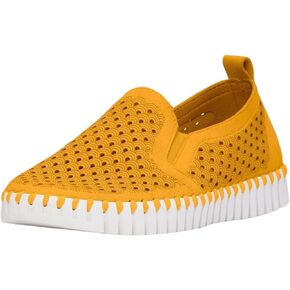 ILSE JACOBSEN HORNBAEK Women's Tulip140WOM Flat | Slip-On | Low Top (Golden Nugget, 9)