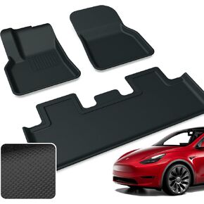 Model Y Floor Mat for Tesla 2023 Custom Fit for 3D Floor Mats Liners Weather Protection Waterproof & Dustproof Anti Slip Car Floor Mat with Three Layers Structure