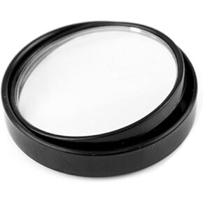Blind Spot Mirror Round HD Glass Convex Rear View Mirrors Exterior Accessories with Anti-collision Frames Wide Angle Adjustable Stick for Car SUV and Trucks 1 PCS