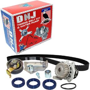 DNJ TBK800BWP Timing Belt Kit with Water Pump/For 1999-2006 / Audi, Volkswagen / A4, A4 Quattro, Beetle, Golf, Jetta, TT, TT Quattro / 1.8L / DOHC / 20V /AMU, APH, ATC, AWD, AWM, AWP, AWV, AWW