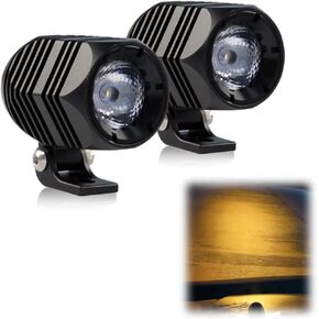 Motorcycle Fog Light 2inch Cool White LED Pod Lights IP68 Waterproof Spot Auxiliary Driving Lamp 2PCS for 4x4 Off road Truck Marine and Heavy Duty
