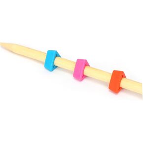 EXCEART 18 Pcs Crochet Hooks Stitch Needle Stopper Knitting Accessories Knitting Needle Stopper Knitting Needle Cap Needle Part DIY Knitting Tool Protector Suite to Weave Pointed Hat