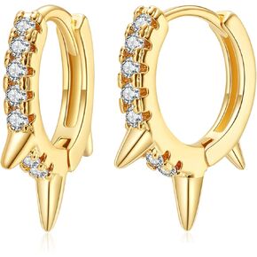 Small Huggie Hoop Earrings 14K Gold Plated Hypoallergenic Minimalist Ear Jewelry