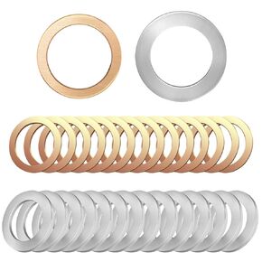 30 Pcs Oil Drain Plug Gasket -14mm OEM Oil Drain Plug Gasket Washer (Aluminum+Copper) OEM PN Part: 94109-14000/007603-014106