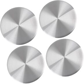 50mm Silver Tone Car Wheel Center Hub Caps Sticker Emblem Badge 4pcs Item Replacement