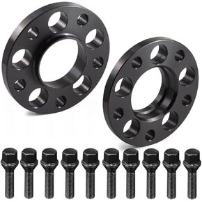 GAsupply 2PCS Wheel Spacers 5x120mm, 20mm Hubcentric Forged Spacer Hub Bore 72.56mm Thread Pitch M12x1.5 with Lug Bolts, for E36 E46 E90 E92 E60 318i 323i 325i 328i 330i 335i 525i 545i Z3 Z4 Z8 M3