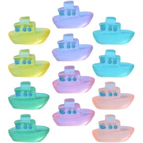 Alasum 12pcs Miniature Dollhouse Boat Sea Fishing Boats Mediterranean Ships Figurines Ocean Beach Fairy Garden Micro Landscape Christmas Dollhouse Decor Ornament Accessories
