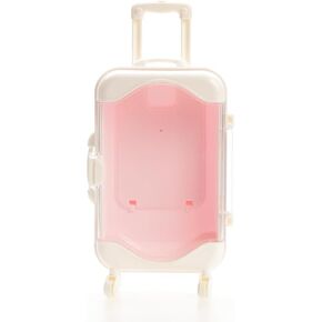 Miniature Dollhouse Suitcase,Dolls Plastic Mini Rolling Suitcase,Mini Travel Suitcase Dollhous Party Favors,Mini Trolley Suitcase Candy Box