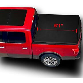 Soft Roll Up 5.0' Truck Tonneau Cover Compatible for 2005-2024 Nissan Frontier Short Vinyl Bed Cover | Fit for Factory Utility Track