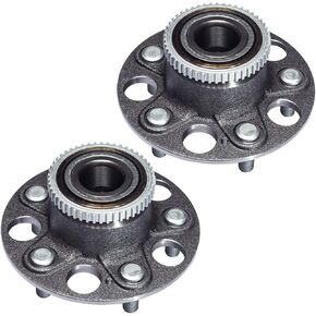 512179 x2 Rear Wheel Hub and Bearing Assembly Compatible with 1998-2002 Ho-nda Accord (V6 3.0L;Rear Break:Disc 4-Wheel ABS Models Only) 1999-2003 Ac-ura TL [5 Lug Hub]