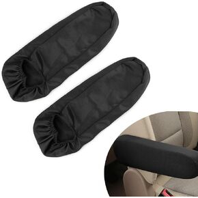 2-Pack Stretch Car Armrest Covers - Universal Comfortable Protectors for Car Front Seat Armrests - Anti-Scratch Replacement Covers for Cars, Trucks, SUVs