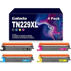 GALADA TN229XL Toner Cartridges High Yield for Brother TN229 TN-229 TN 229XL TN229XXL Work for HL-L3220CDW HL-L3280CDW MFC-L3780CDW MFC-L3720CDW HL-L3300CDW Printer ( 4Pack)