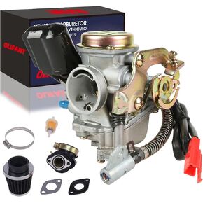 gy6 50cc Carburetor For 50cc 49cc Scooter moped PD18J PD19J Taotao Carb 4 Stroke 139QMB Engine With Air Filter Intake Manifold