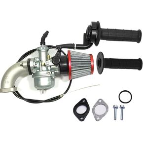 munirater Carburetor & Intake Manifold, Air Filter & Handle Grip Repalcement for Honda XR70R 1998-2003