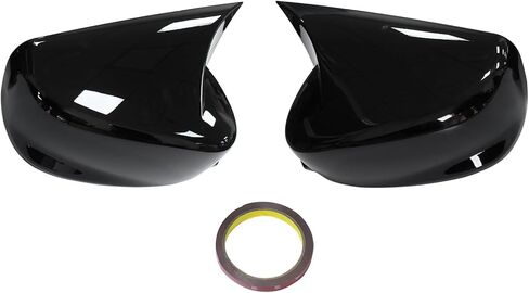 NewYall Glossy Black Left and Right Rear View Door Mirror Cover Cap Trim for Honda Accord Sedan WITHOUT Turn Signal 2008-2017 in Saudi Arabia