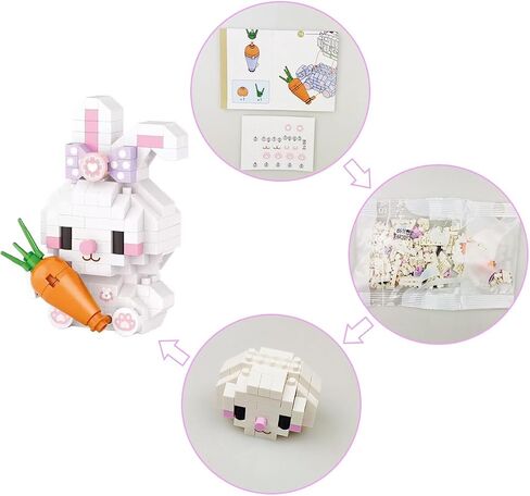 Pinkiwine 4 Pack Christmas Building Block Toys for Kids Boys Girls Teens Christmas Stocking Stuffers Gifts in Saudi Arabia