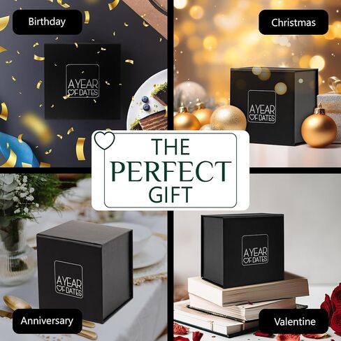 A Year Of Dates: Categorized Edition; A Christmas gift for your partner. A Date Night Box with sealed date ideas, Perfect for any couple. in Saudi Arabia