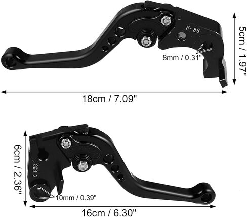 X AUTOHAUX 1 Pair Motorcycle Brake Clutch Levers Adjustable Folding CNC for Kawasaki ZX6R 636 2019-2021 for Z900RS 2018-2020 for Z1000 Z1000R 2017-2019 Black in Saudi Arabia