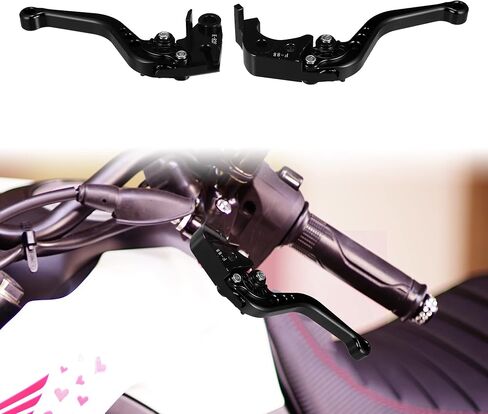 X AUTOHAUX 1 Pair Motorcycle Brake Clutch Levers Adjustable Folding CNC for Kawasaki ZX6R 636 2019-2021 for Z900RS 2018-2020 for Z1000 Z1000R 2017-2019 Black in Saudi Arabia