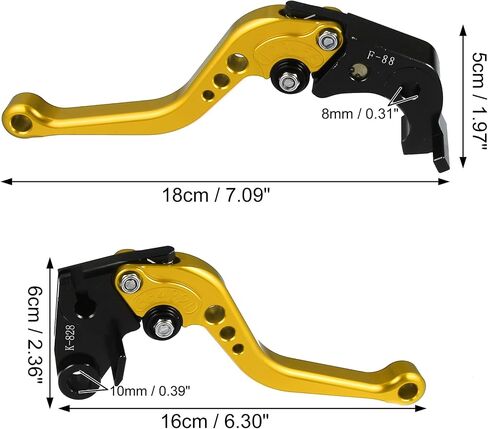 X AUTOHAUX 1 Pair Motorcycle Brake Clutch Levers Adjustable Folding CNC for Kawasaki ZX6R 636 2019-2021 for Z900RS 2018-2020 for Z1000 Z1000R 2017-2019 Black in Saudi Arabia