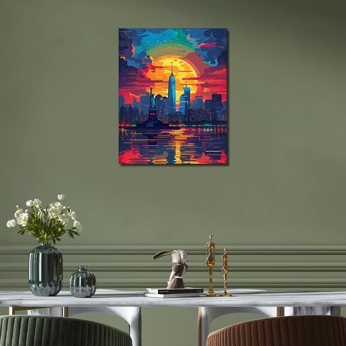 TUMOVO Paint by Numbers for Adults, Mushrooms Paint by Numbers, Flowers Painting by Number with Paint Brushes and Acrylic Pigment, 16x20 Inch Flameless Paint by Number for Adults Beginner 16X20 Inch in Saudi Arabia