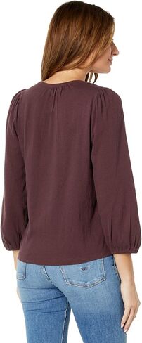 بلوزة نسائية مطرزة بأكمام طويلة من Lucky Brand in Saudi Arabia