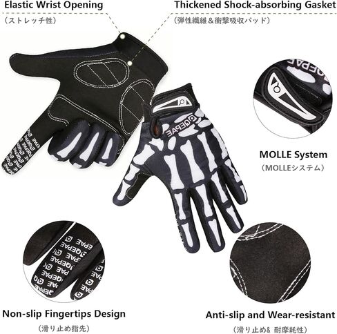 JEELAD Cycling Gloves Skeleton Running Gloves Biking Workout Racing Gloves Men Women Windproof Waterproof Gloves for Running Cycling Driving in Saudi Arabia
