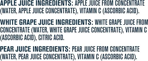 Gerber Juice Fruit 2 Apple, 1 Pear, 1 White Grape Juices from Concentrate Variety (Pack of 8) in Saudi Arabia