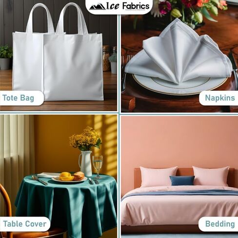 قماش جوخ من القطن والبوليستر من Ice Fabrics من The Yard - قماش ناعم وقابل للتنفس بعرض 60 بوصة للخياطة - قماش جوخ من The Yard للملابس والفراش والستائر - أسود - 2 ياردة in Saudi Arabia
