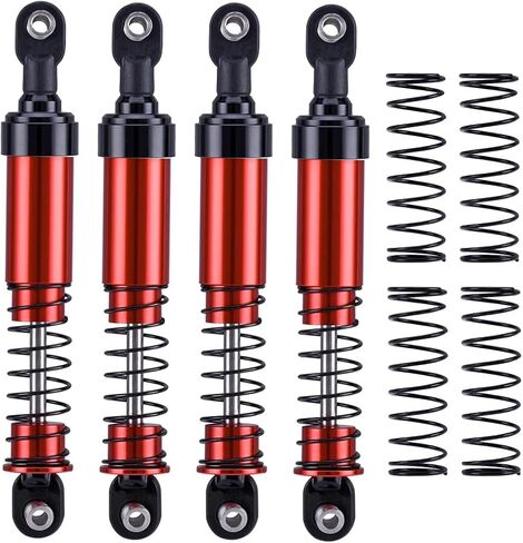 95mm 1/10 RC Crawler Shocks Metal Oil Filled Absorber with Spare Springs for LCG Chassis Capra SCX10 Element TRX4 Upgrades (95mm) in Saudi Arabia