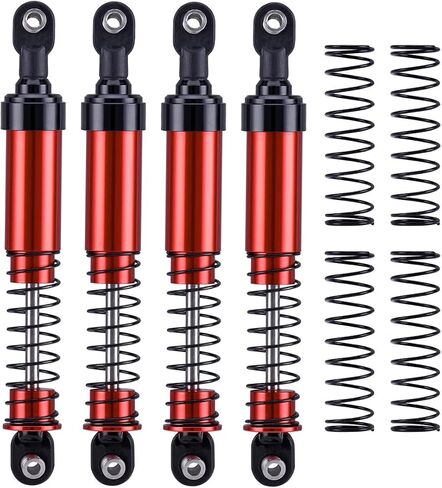 95mm 1/10 RC Crawler Shocks Metal Oil Filled Absorber with Spare Springs for LCG Chassis Capra SCX10 Element TRX4 Upgrades (95mm) in Saudi Arabia