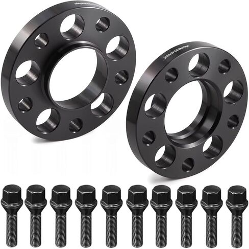 GAsupply 2PCS Wheel Spacers 5x120mm, 20mm Hubcentric Forged Spacer Hub Bore 72.56mm Thread Pitch M12x1.5 with Lug Bolts, for E36 E46 E90 E92 E60 318i 323i 325i 328i 330i 335i 525i 545i Z3 Z4 Z8 M3 in Kuwait