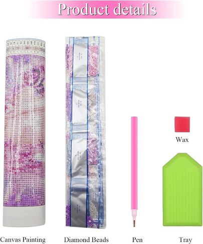 Woteilus Diamond Art Kits for Adults Flowers: Floral Diamond Painting Artwork,Round Diamond Painting Kits for Adults Gem Art Kit Large Peonies 16 x 12 Diamond Painting Kits August 2024 in Saudi Arabia