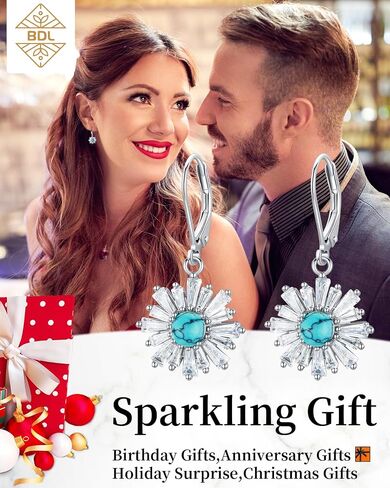 Turquoise Jewelry Set Jewelry for Women,925 Sterling Silver Earrings and Necklaces for Women, Pendant Gifts for Her Wife Moms Grandma Mother's Day Memorial Day Christmas in Saudi Arabia