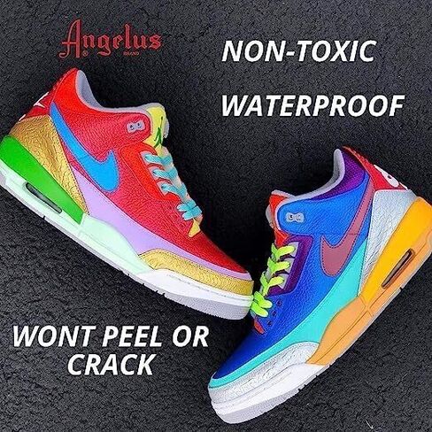 مجموعة أدوات طلاء الجلود من Angelus مكونة من 12 زجاجة 4 أونصة، PKstarter4oz in Kuwait