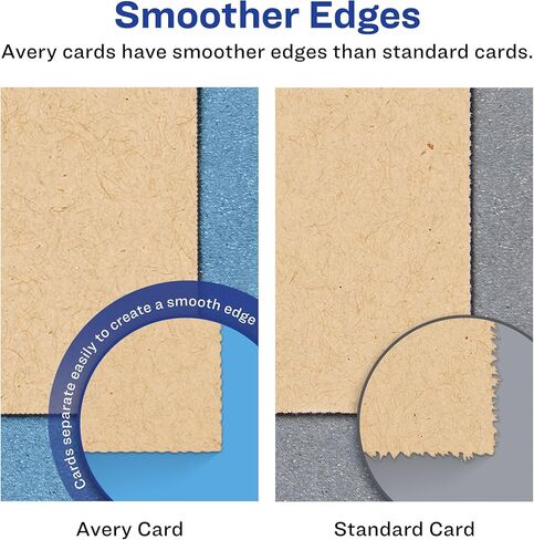 Avery Printable Rectangle Postcards, 3.5" x 5", Kraft Brown Cardstock, Print-to-the-Edge, Laser/Inkjet Cards, 200 Total in Saudi Arabia