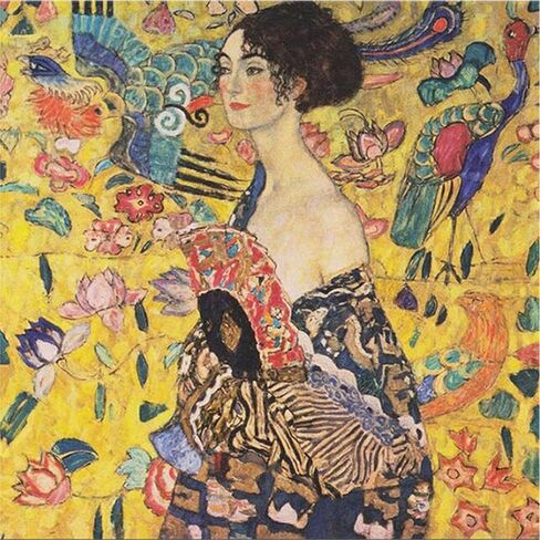 Zimal 5D DIY Diamond Embroidery Gustav Klimt Diamond Painting Cross Stitch Woman Painting Full Round Drill Mosaic 11.8 x 11.8 Inch in Kuwait