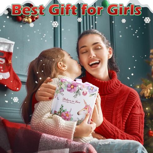 HOLYFUN Bracelet Making Kit with Jewelry Box, Jewelry Making Supplies Kit for Girls, Christmas Birthday Gifts for Age 6-12 in Kuwait