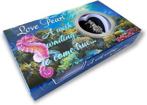 Love Wish Pearl Kit Chain Necklace Kit Pendant Cultured Pearl in Kit Set with Stainless Steel Chain 16" (16, Sea Horse) in Saudi Arabia