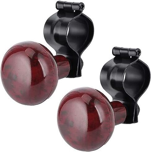Steering Wheel Spinner Knob - 2 Packs Steering Wheel Suicide Knob - Universal Wheel Accessories Arthritis Handicap Spinner (Black) in Saudi Arabia