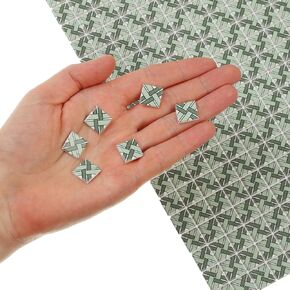 150 pcs, Dollhouse Flooring, 1:12 Scale Doll House Tiles, Miniature Checkerboard Floor, REDUCIO