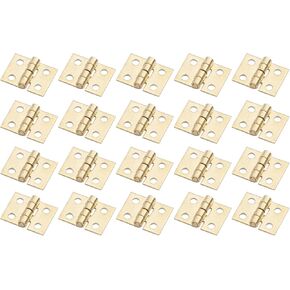 20PCS 108MM Mini Tiny Brass Hinge with Nails Jewelry Chest Gift Wine Music Box Dollhouse
