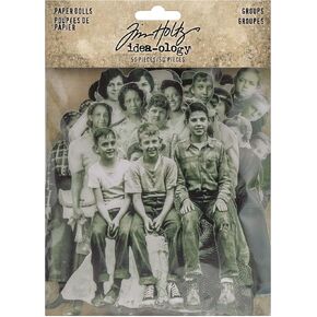 Tim Holtz Paper Dolls Groups Craft and Hobby, 50 Piece