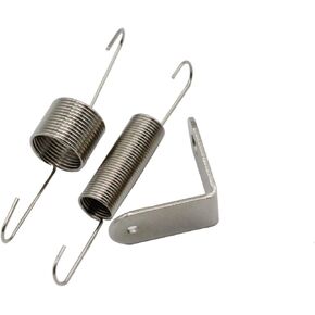 Chrome Throttle Return Spring Bracket and Dual Springs Compatible for SBC BBC Chevy Ford 302 350