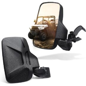MZS Ranger Side Mirrors, UTV Side View Mirror for Pro-Fit Cage Compatible with 2015-2024 Ranger 570 900 XP 1000 Maverick Trail Sport Commande General Defender HD8 HD10 Uforce 800sx