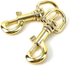 8 Pcs Silver Swivel Trigger Clips 5/8 Inch Heavy Duty Snap Hooks Purse Pet Buckle for Strap Leash Lanyard Collar Keychain