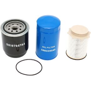 FKG Fuel Filters Water Separator and Oil Filter Set 68157291AA 68197867AA 5083285AA fit for 2013-2018 Dodge Ram 2500 3500 4500 5500 6.7L Cummins Diesel