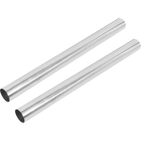 X AUTOHAUX 2pcs Straight 2.5" OD 30" Length DIY Custom Mandrel Exhaust Pipe 2.5 Inch Tube Pipe T304 Stainless Steel Universal Fit
