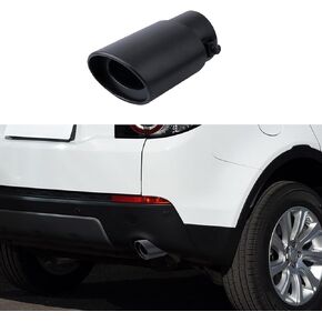 Stainless Steel Car Exhaust Tip, 2.5" to 3.3" Adjustable Chrome-Plated Finish Exhaust Tailpipe, Universal Car Exhaust Pipe Modification Tail Throat Tail Pipe Replaces for Most Models (Silver)